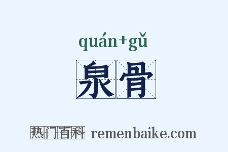 泉骨是什么意思的图片